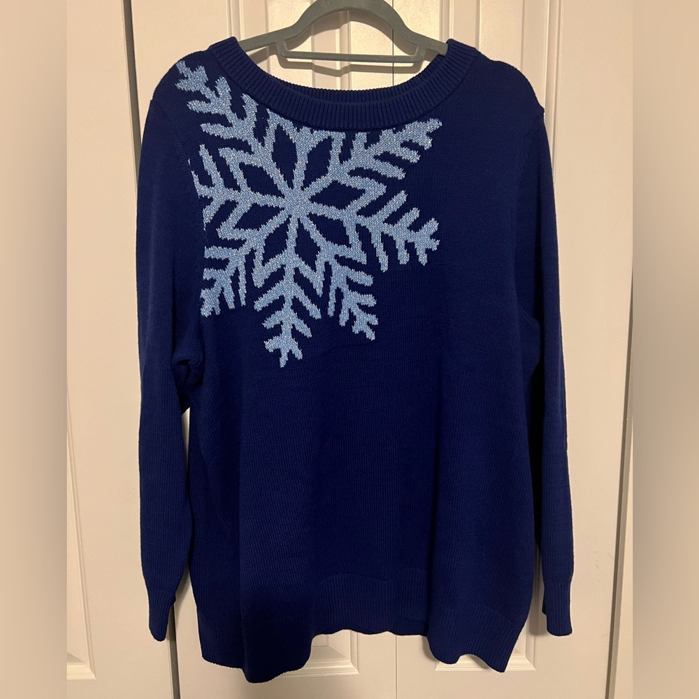 Style & Co 2x snowflake sweater